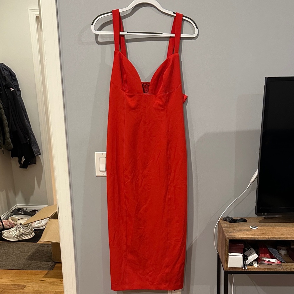 BHLDN Vibrant Red Dress